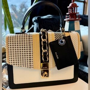 ALDO Satchel Bag with mini wallet/card holder and a Good Luck Charm